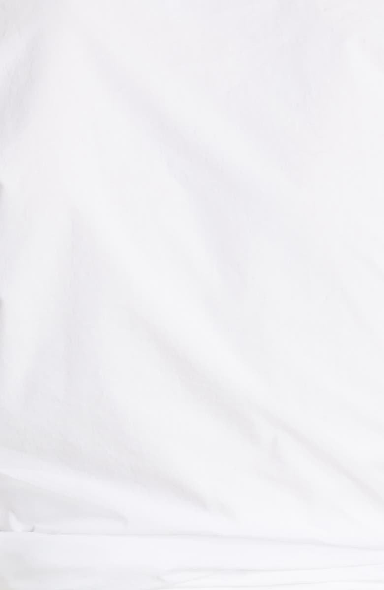 Ganni Organic Cotton Poplin Wrap Top, Alternate, color, 