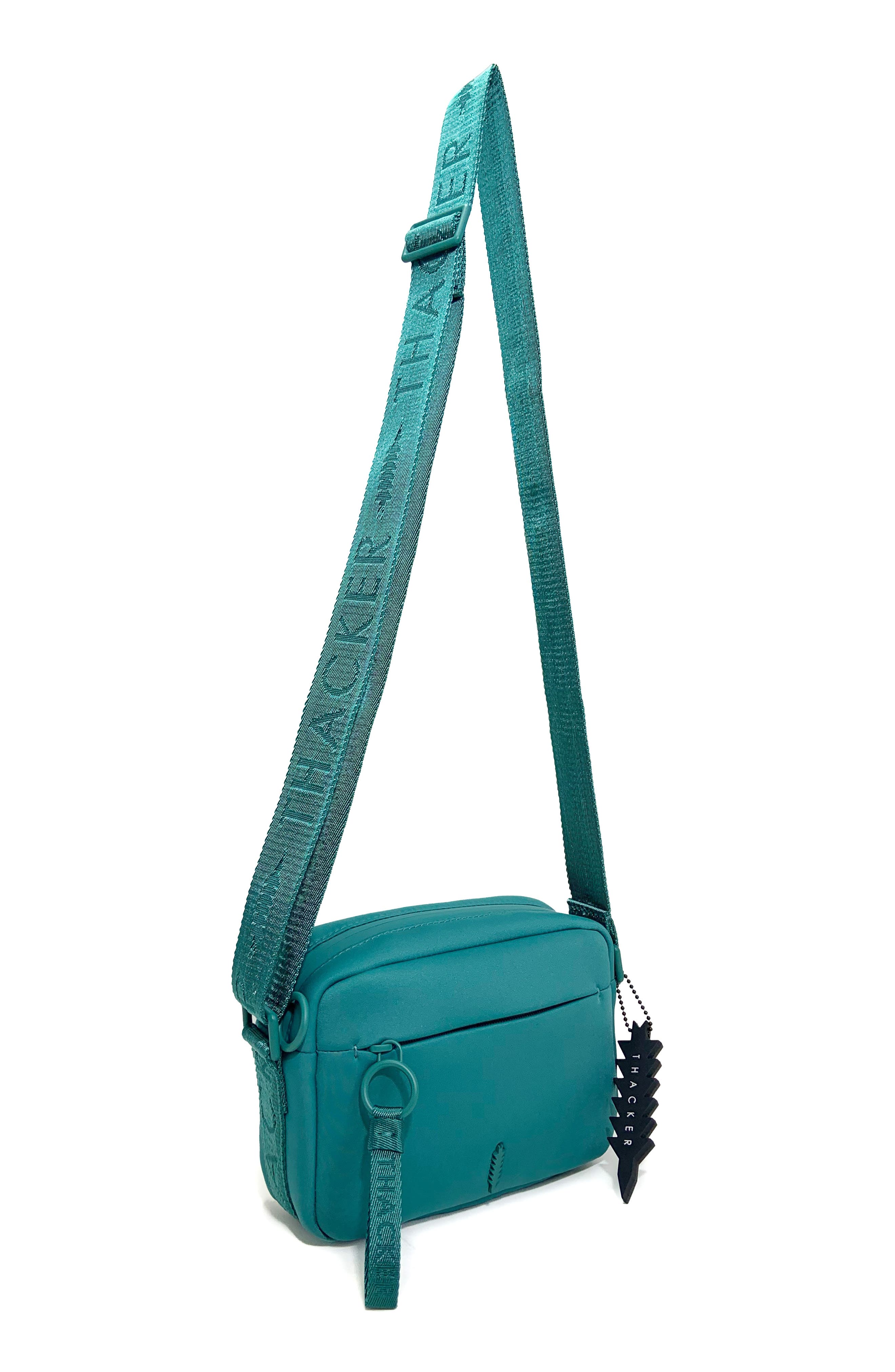 Thacker Ella Phone Zip Crossbody Bag, Alternate, color, Teal