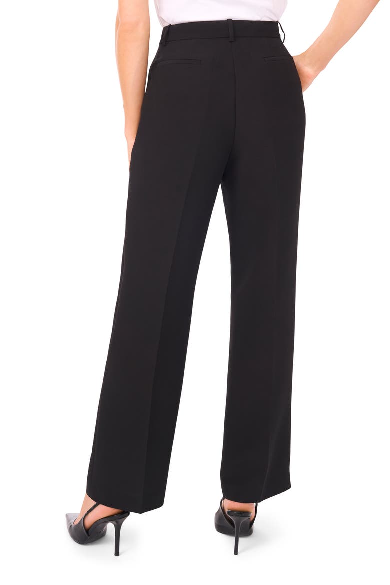 High Waist Straight Leg Pants, Alternate, color, RICH BLACK