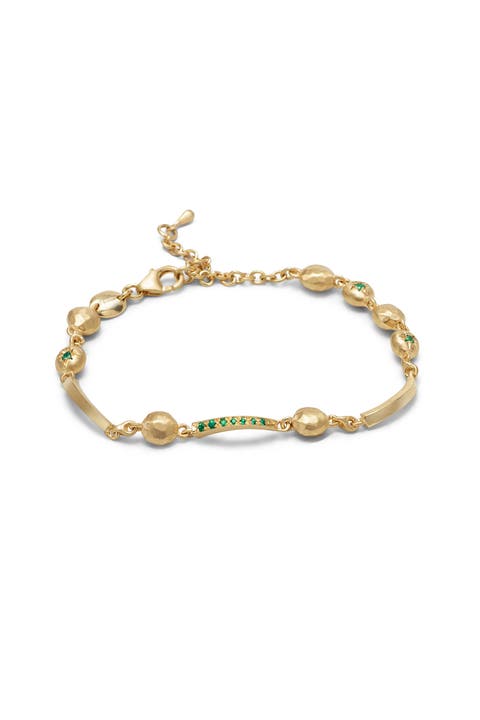 Arch Bracelet Earth Element Emerald