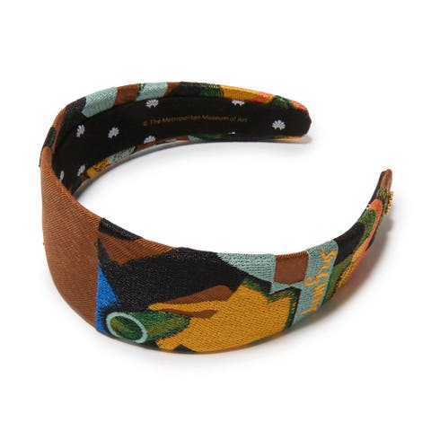 The Met Brigitte Juan Gris Embroidered Headband