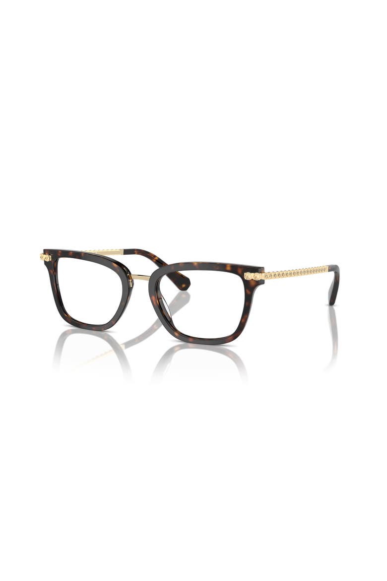 52mm Square optical glasses, Main, color, Brown