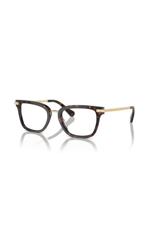 Swarovski 52mm Square Optical Glasses In Brown