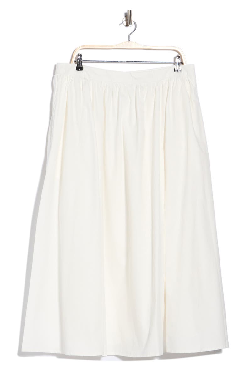 Cotton Poplin Maxi Skirt, Main, color, LINEN WHITE