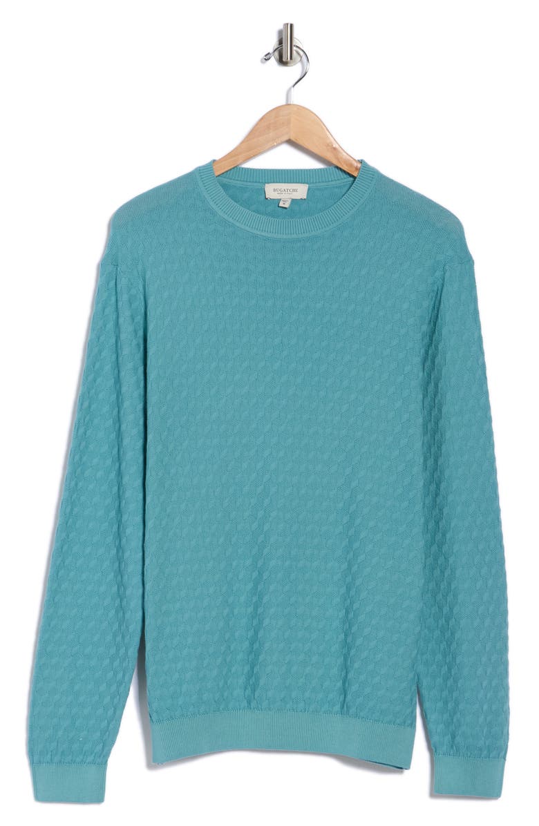 Bugatchi Crewneck Sweater, Alternate, color, Jade