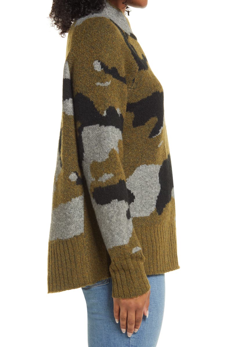 beachlunchlounge Taylor Camo Sweater, Alternate, color,