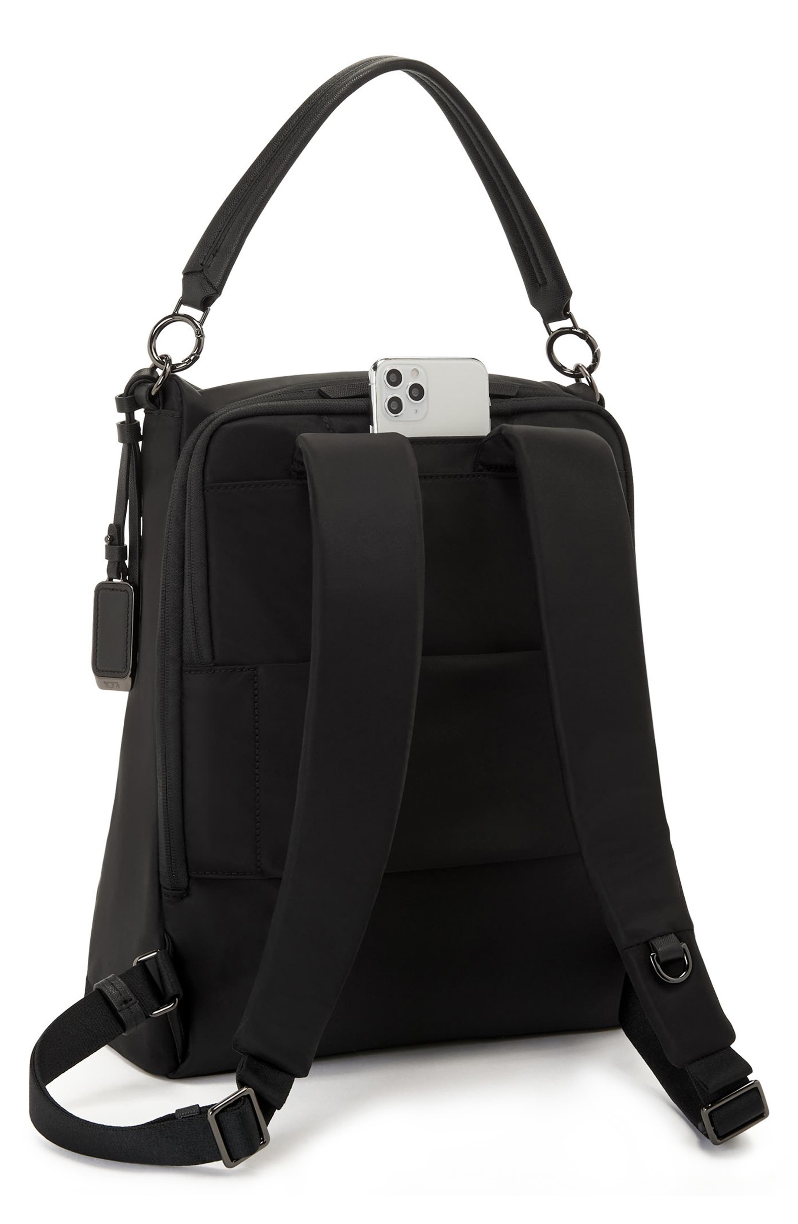 TUMI Leigh Convertible Backpack/Tote, Alternate, color, Black/ Gunmetal