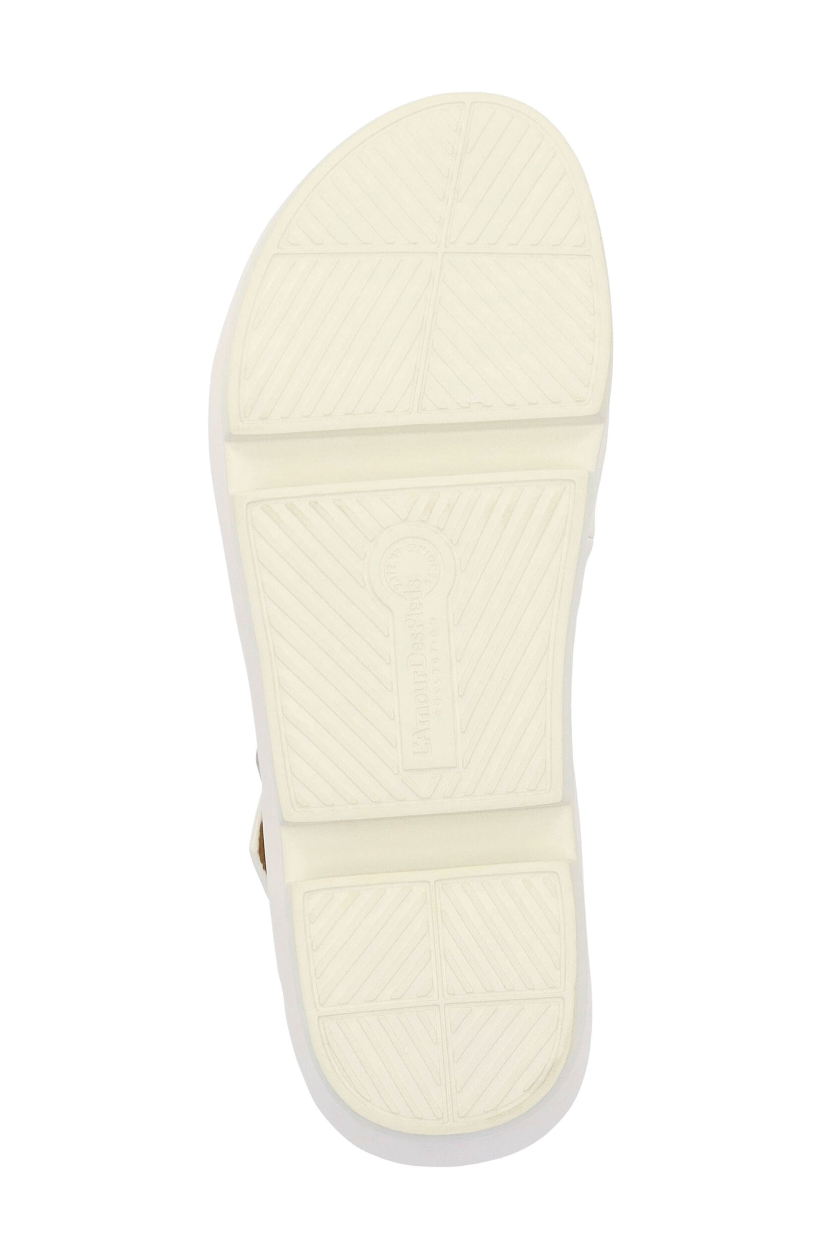 L'Amour des Pieds Alanza Toe Loop Sandal, Alternate, color, White