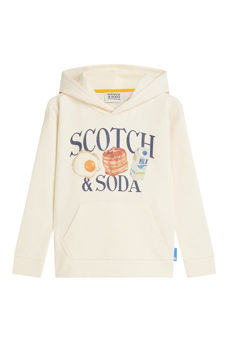 Kids' Graphic Relaxed Fit Hoodie, Main, color, EGGNOG