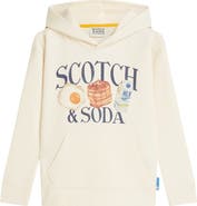 Scotch & Soda Kids' Graphic Relaxed Fit Hoodie
