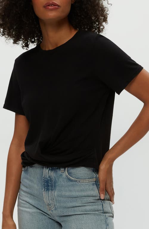 Michael Stars Hollis Criss Cross T-shirt In Black