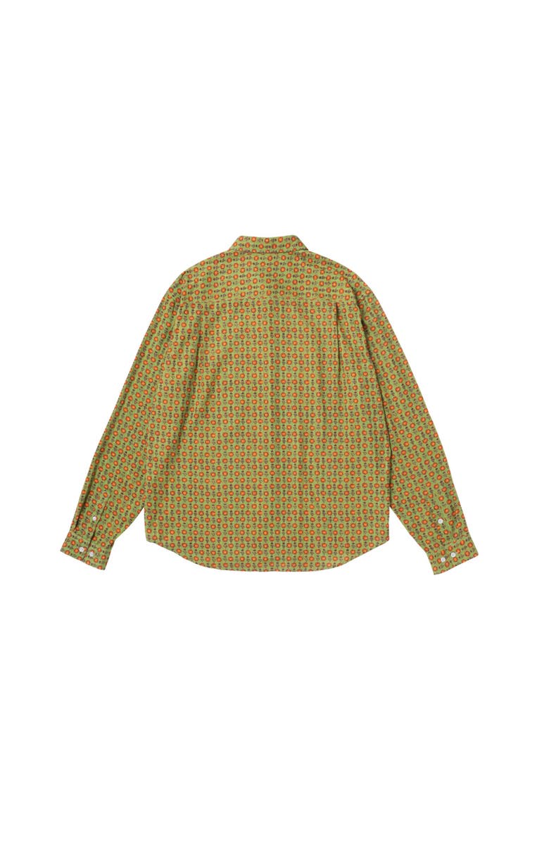 vowels Floral Dobby Shirt, Alternate, color, Green