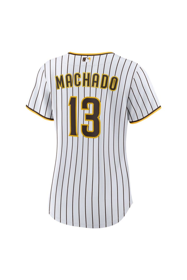 Women's Nike Manny Machado White/Brown San Diego Padres Home Replica Player Jersey, Alternate, color, White