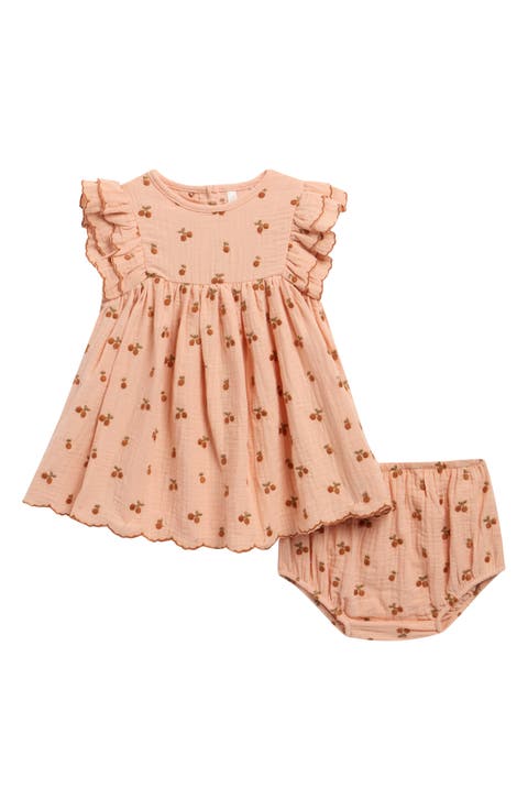 Kinsley Embroidered Cotton Dress & Bloomers Set (Baby)