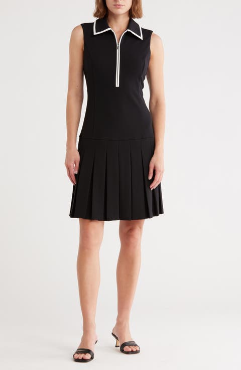 Piped Sleeveless Tennis Dress