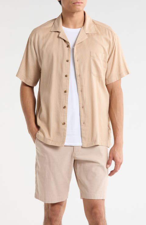 Bunker Slub Print Camp Shirt
