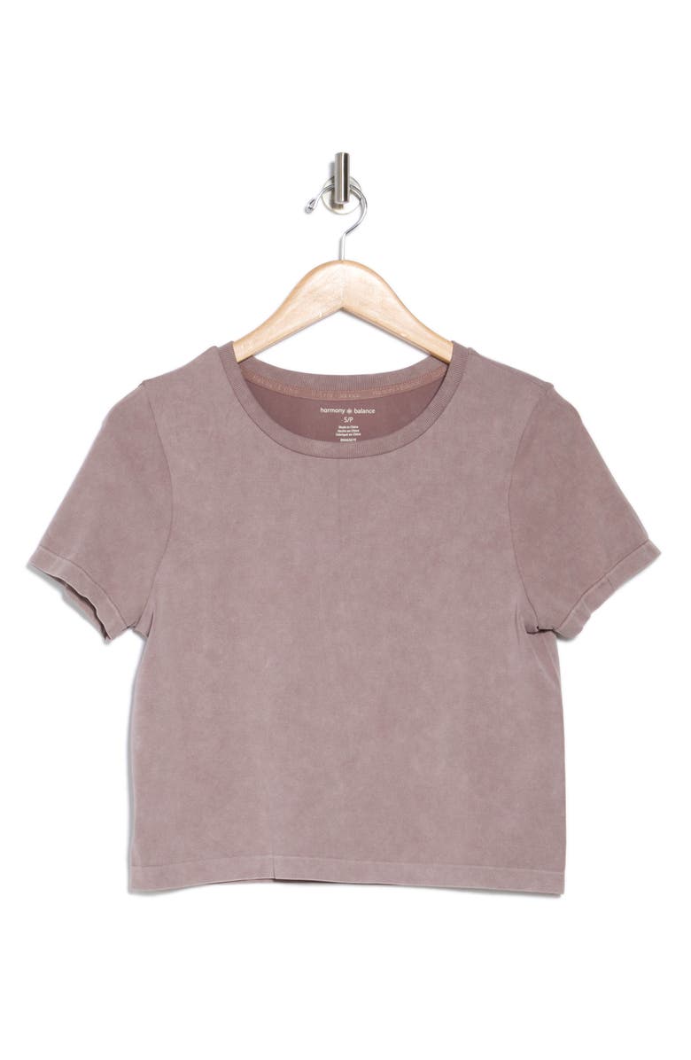 HARMONY AND BALANCE Seamless Cropped T-Shirt, Alternate, color, 