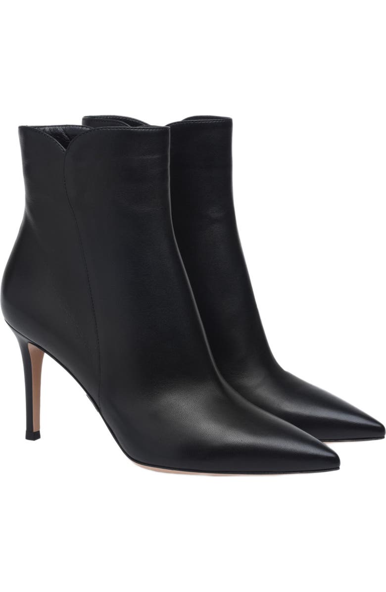 Gianvito Rossi Levy 85 Booties, Alternate, color, Black Leather