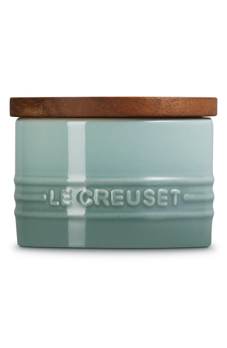 Le Creuset Signature Stoneware 7-Ounce Storage Canister, Alternate, color, Sea Salt