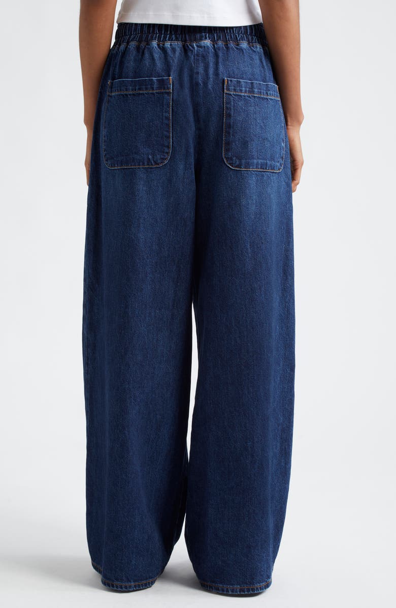 TWP Drawstring Denim Wide Leg Pants, Alternate, color, 