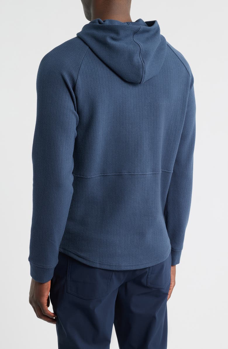 Swannies Luke Hooded Cotton Blend Performance Pullover, Alternate, color, Navy