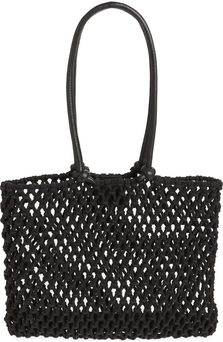 Clare V. Sandy Woven Market Tote, Main, color,