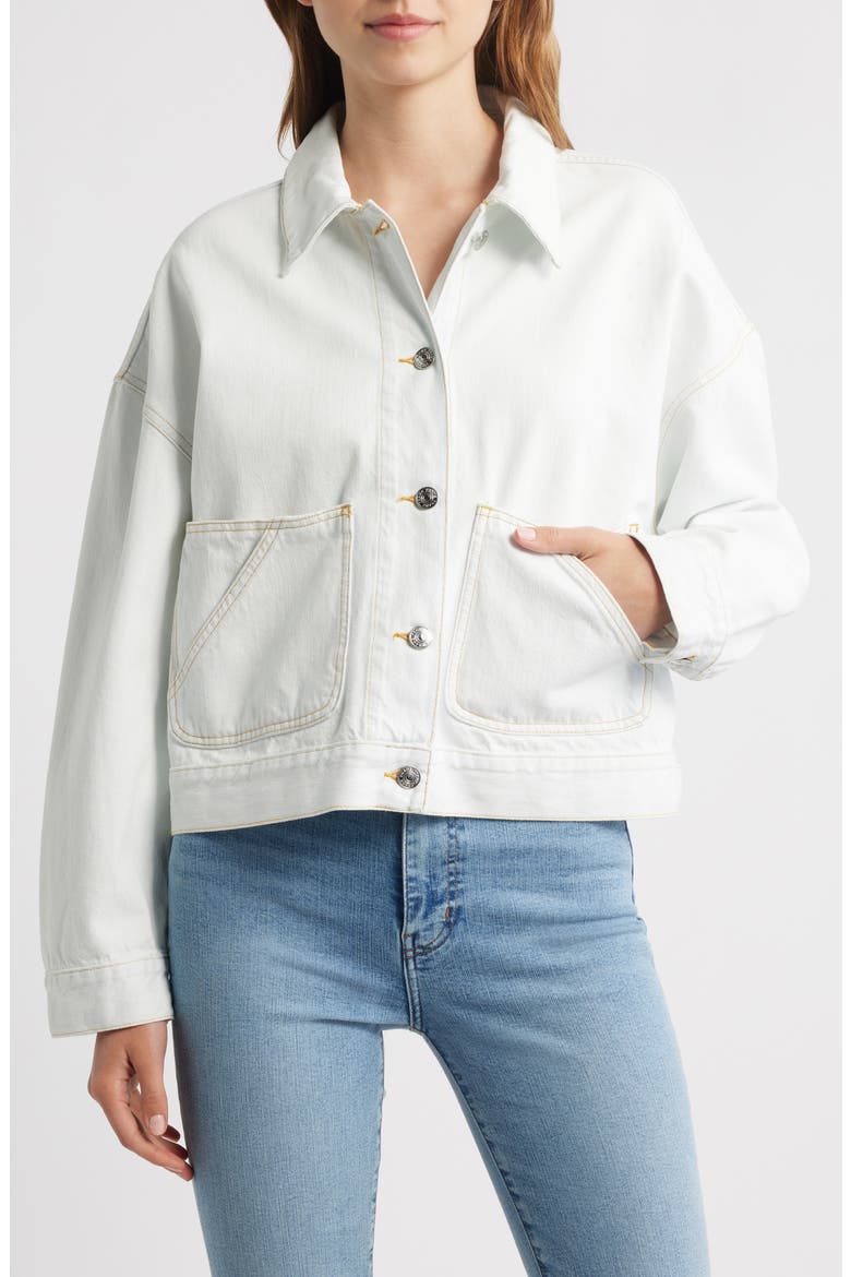 The Boxy Field Denim Jacket, Alternate, color, TRINITY