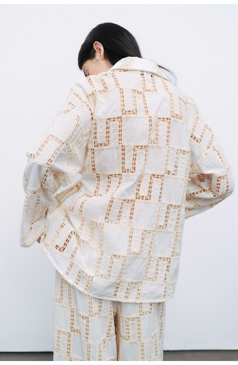 Nocturne Belted Embroidered Jacket, Alternate, color, 