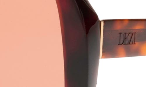 Dezi Afters Shield Sunglasses In Fiery Tortoise/orange