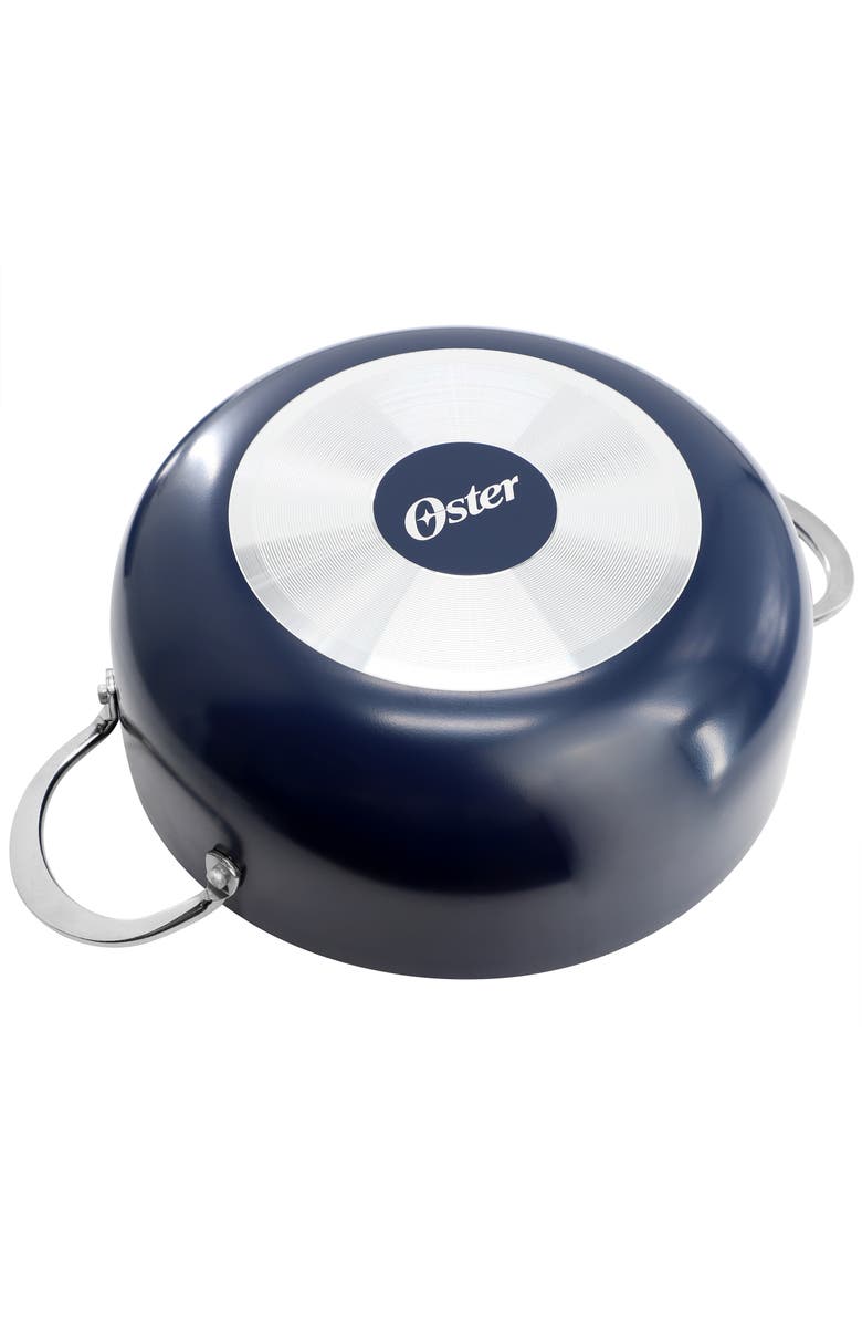 OSTER Cartagena 3.8 Quart Nonstick Aluminum Caldero with Lid, Alternate, color, Blue