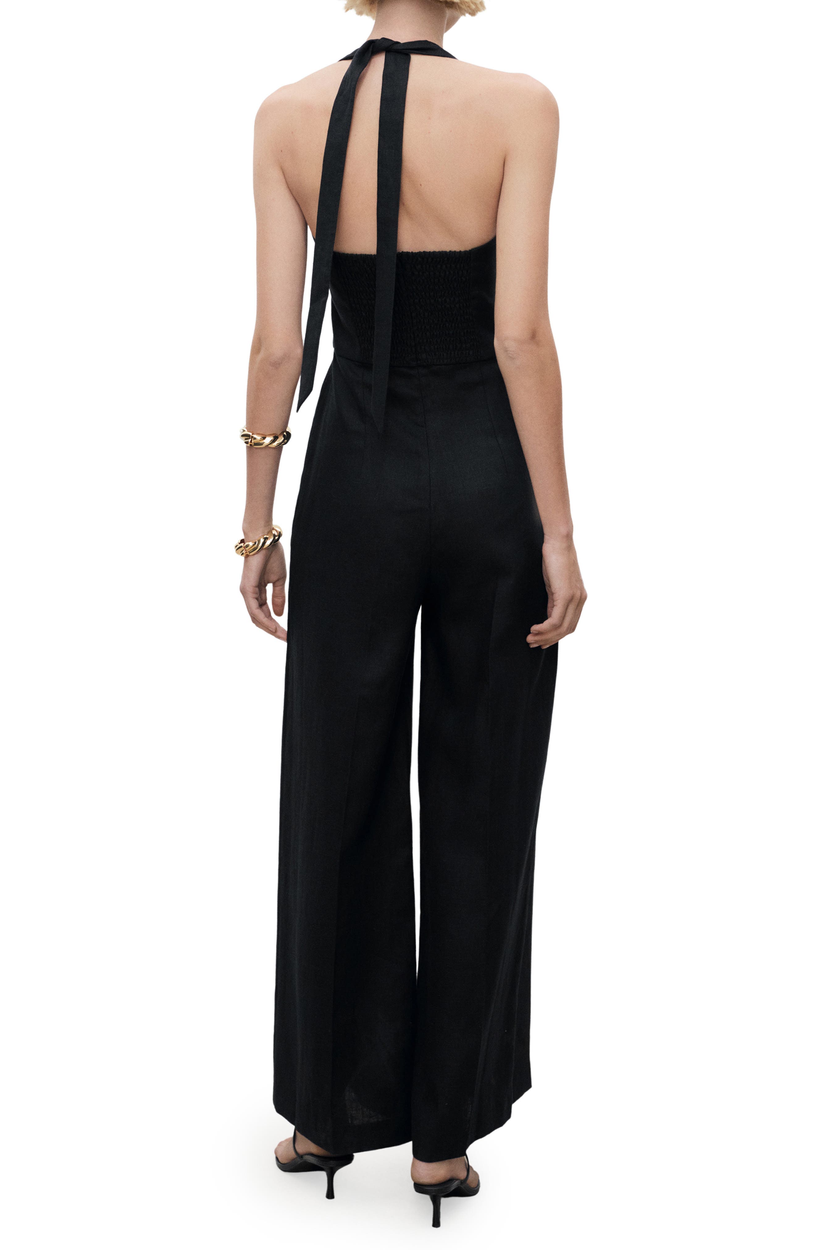 Halter Linen Jumpsuit - image 2