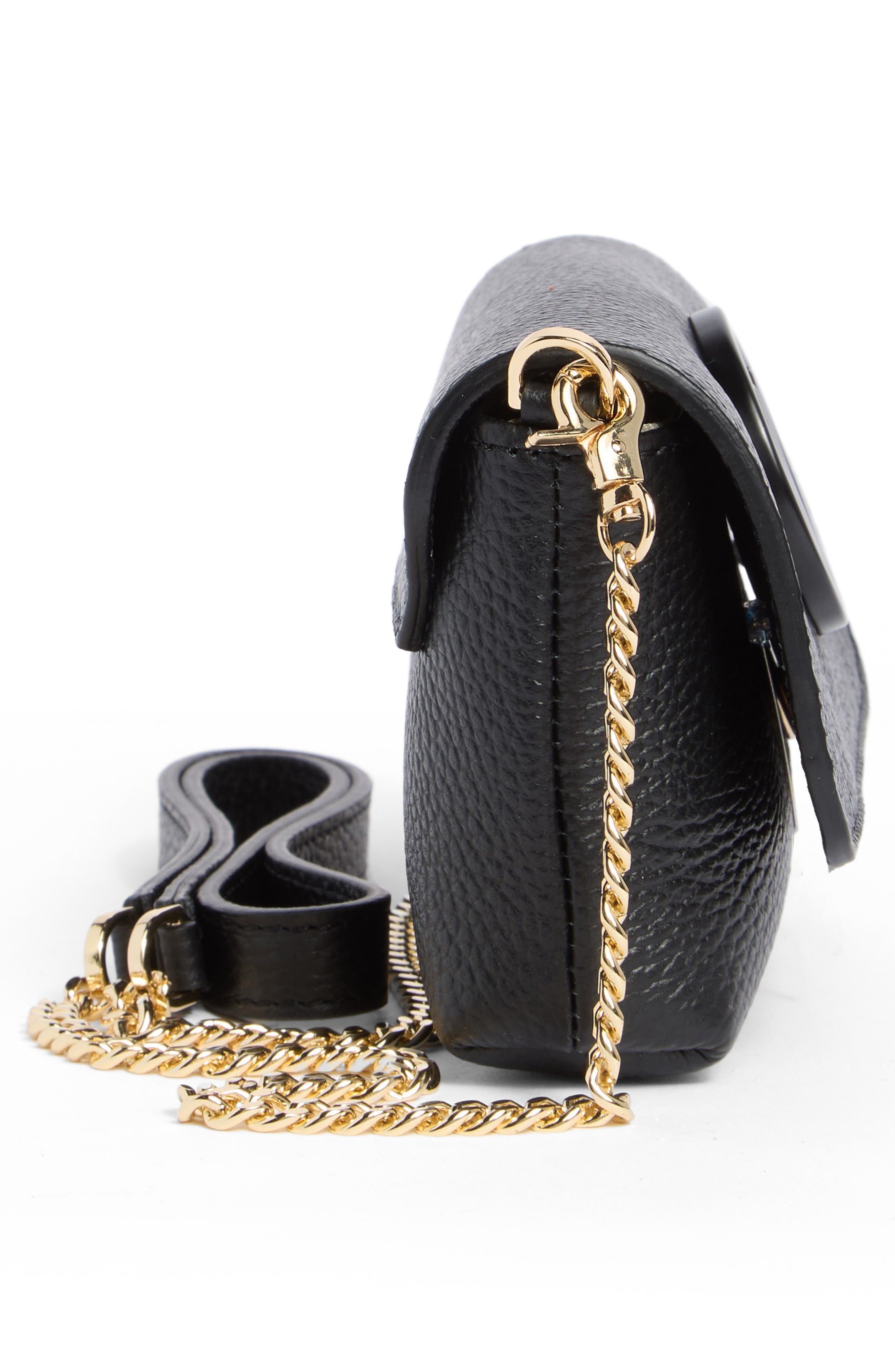 VALENTINO BY MARIO VALENTINO Lilou Dollaro Crossbody Bag, Alternate, color, Black