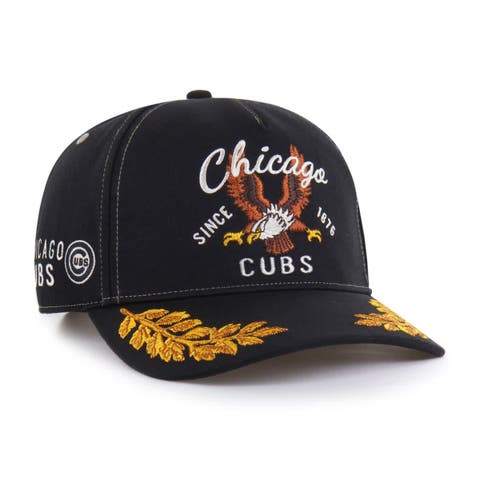 Men's '47  Black Chicago Cubs Keepsake Collection Adjustable Hitch Hat