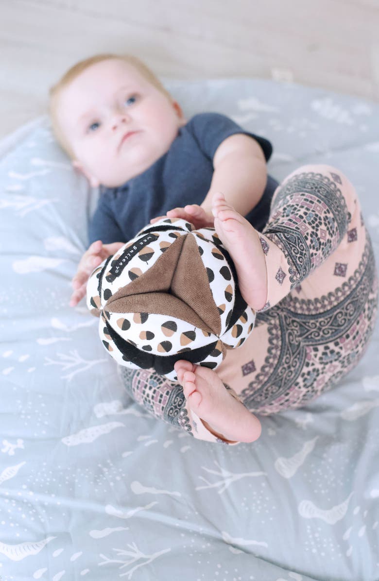 Wee Gallery Acorn Playmat with Crinkle Toy and Clutch Ball Bundle, Alternate, color, Woodland
