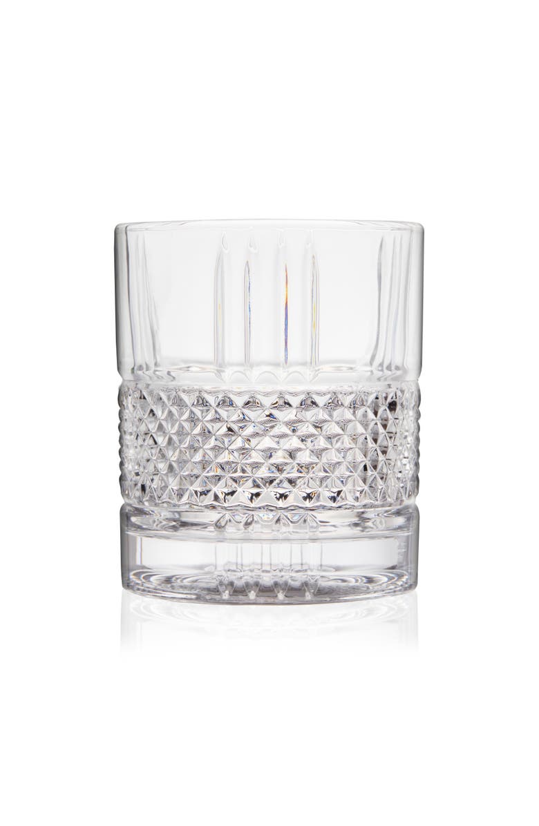 Viski Revolve Crystal Rocks Glass, Main, color, Clear