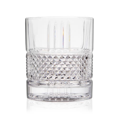 Viski Revolve Crystal Rocks Glass In Clear