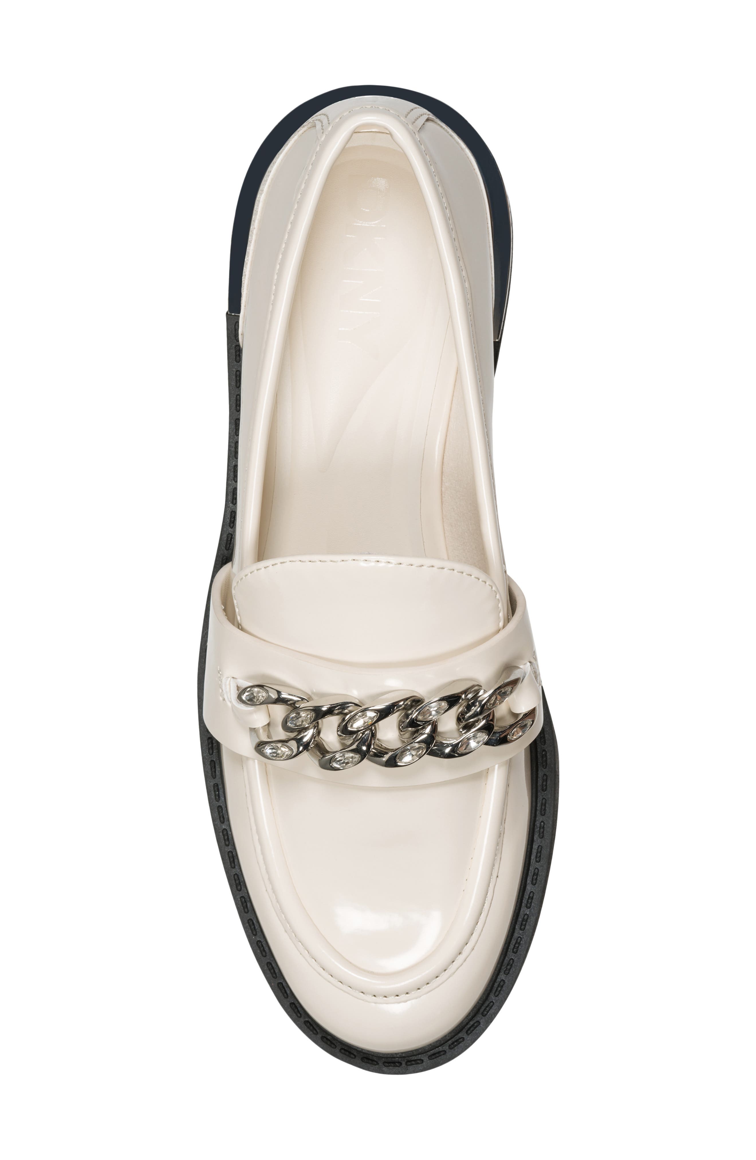 DKNY Ryleigh Chain Loafer, Alternate, color, Coconut