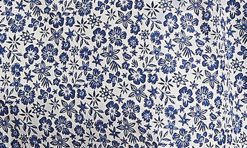 Ben Sherman Regular Fit Floral Organic Cotton Button-down Oxford Shirt In Ivory