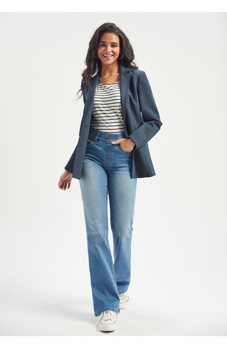 Betabrand Signature Mid-Rise Denim | Bootcut, Main, color, Sonora Wash