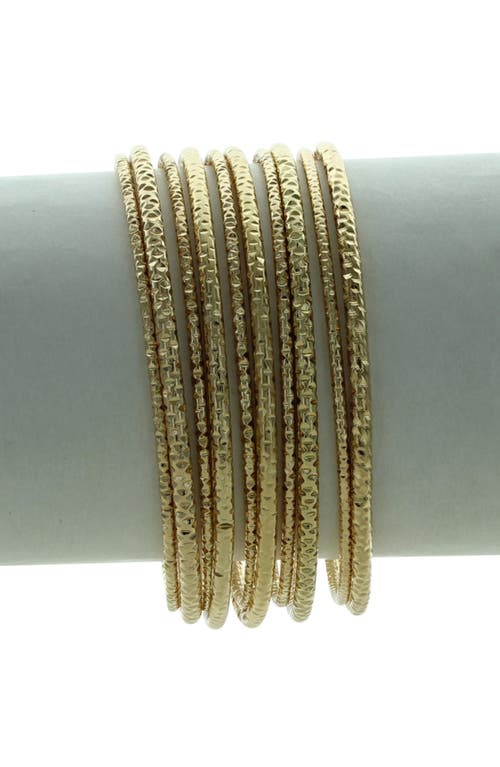 Olivia Welles Inaya Set Of 10 Bangle Bracelets