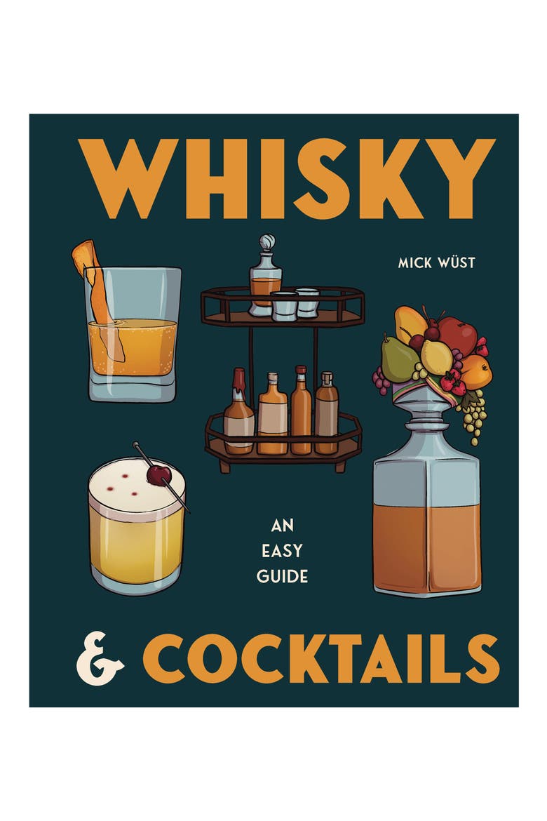 Whisky & Cocktails: An Easy Guide Book, Main, color, BLACK