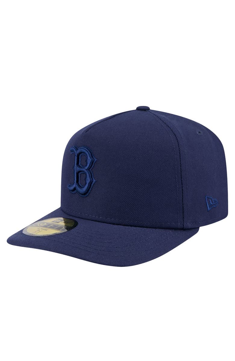 New Era Men's New Era Navy Boston Red Sox Color Pack A-Frame 59FIFTY Fitted Hat, Main, color, Navy
