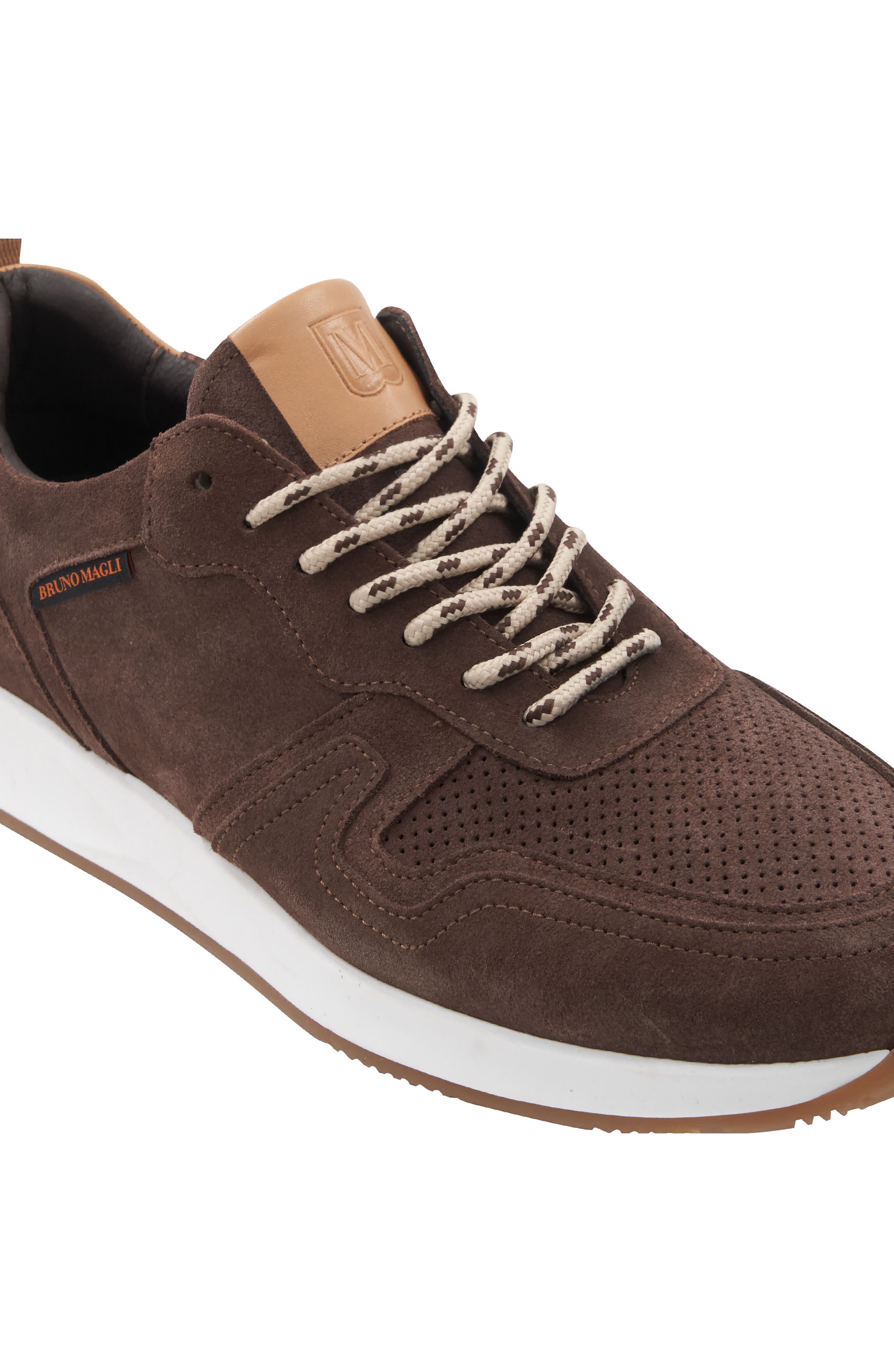 Bruno Magli Capri Sneaker, Alternate, color, Brown Suede