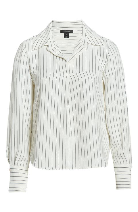V-Neck Collared Shirt