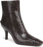 Circus NY by Sam Edelman Laura Snakeskin Embossed Snip Toe Bootie