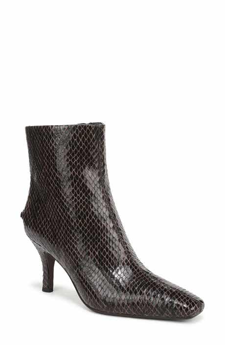 Circus NY by Sam Edelman Laura Snakeskin Embossed Snip Toe Bootie