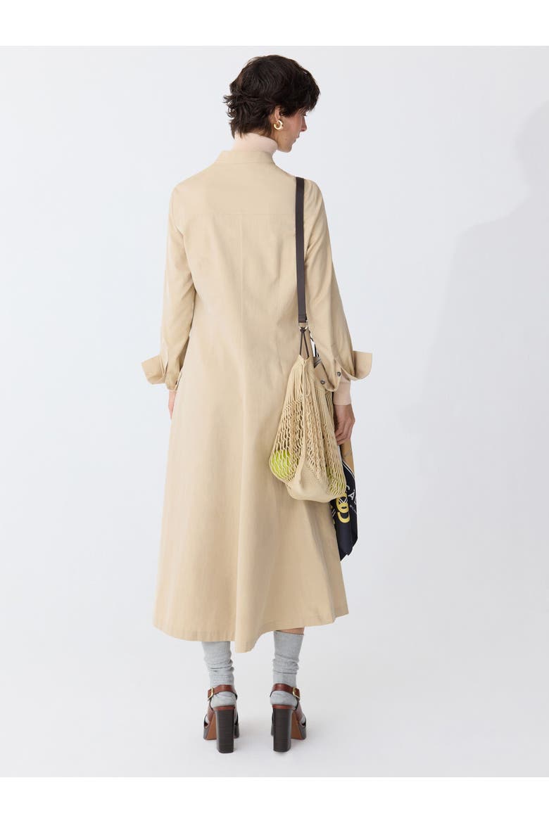 GENNY Longsleeve Shirtdress Pale Camel, Alternate, color, Pale Camel