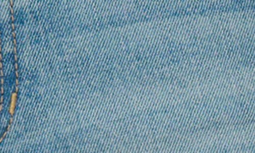 Joe's The Ozzie Raw Hem Side Slit Mid Rise Denim Shorts In Blue