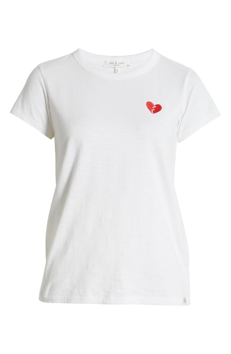 rag & bone Broken Heart Cotton T-Shirt, Alternate, color, 