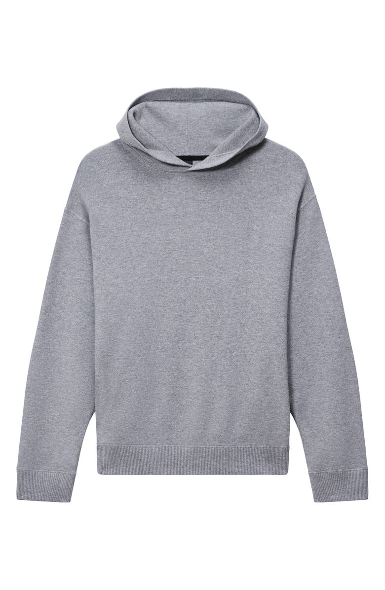 Theory Oversize Pullover Hoodie, Alternate, color, Melange Grey